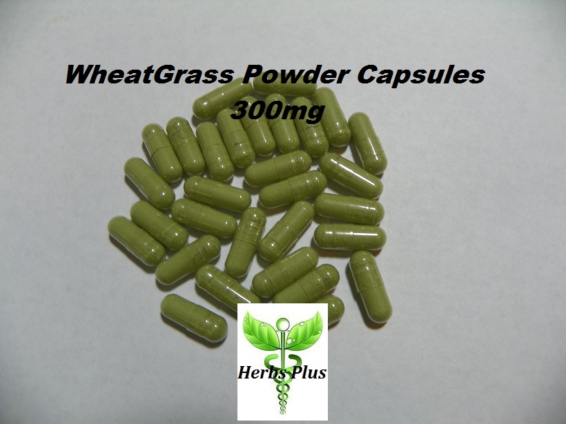 Wheat Grass Powder Capsules Organic